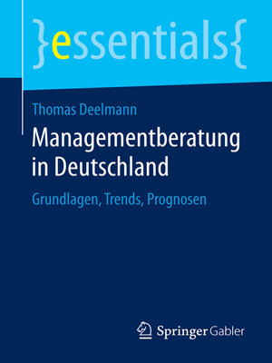 cover image of Managementberatung in Deutschland